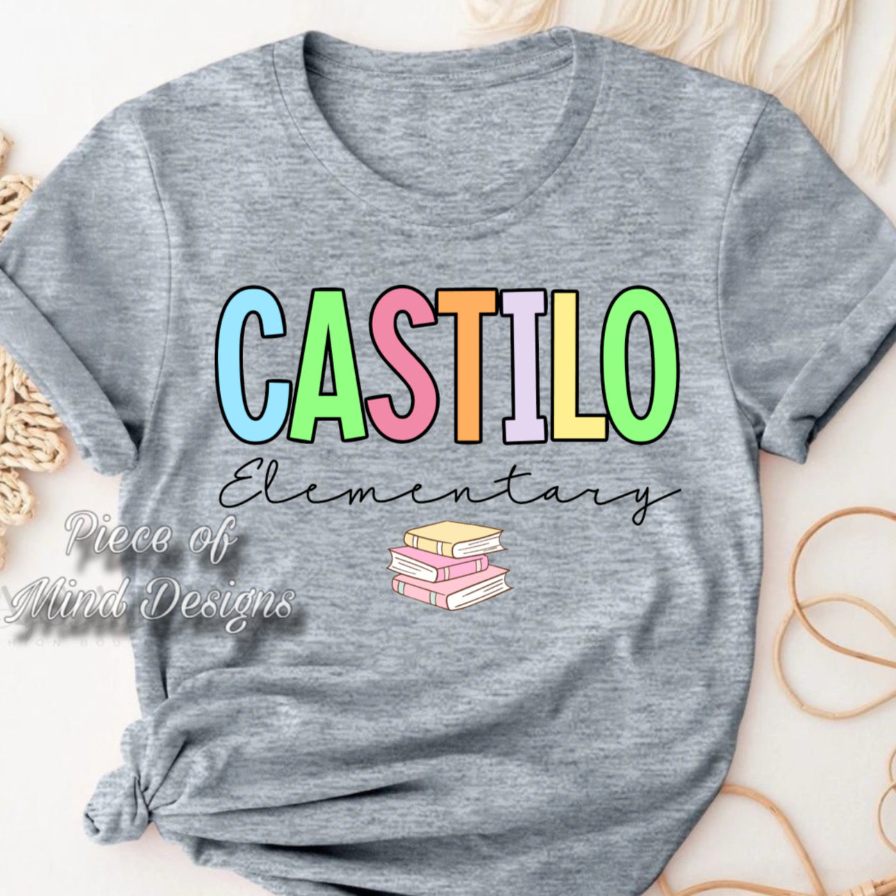 Castillo Elementary Pastel Color TShirt