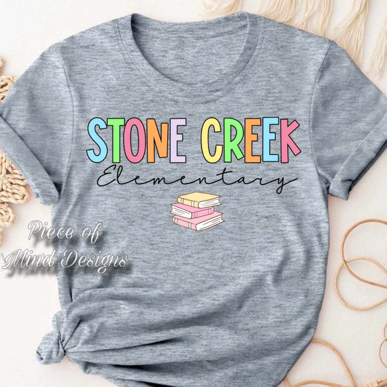 Stone Creek Elementary Pastel Color Tshirt