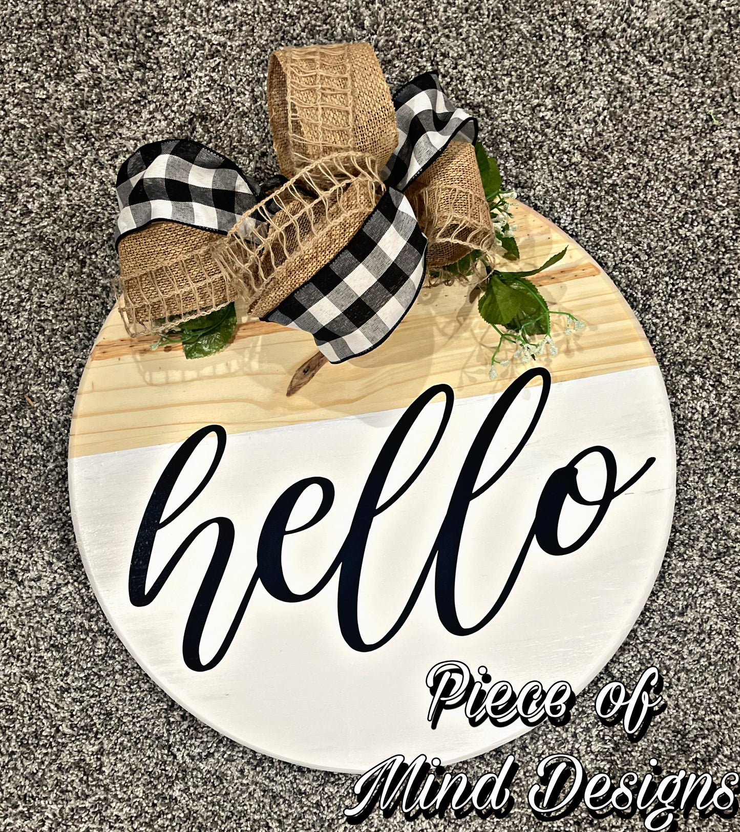 Hello; Door Hanger