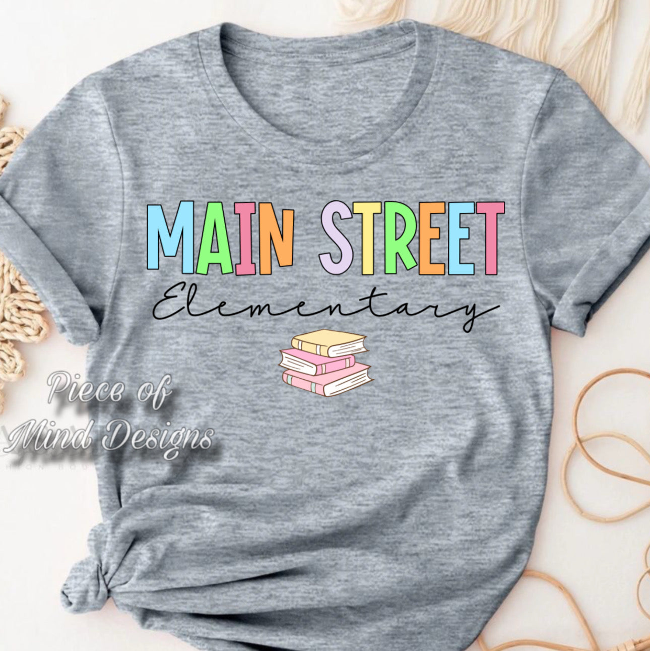 Main Street Elementary Pastel Color TShirt