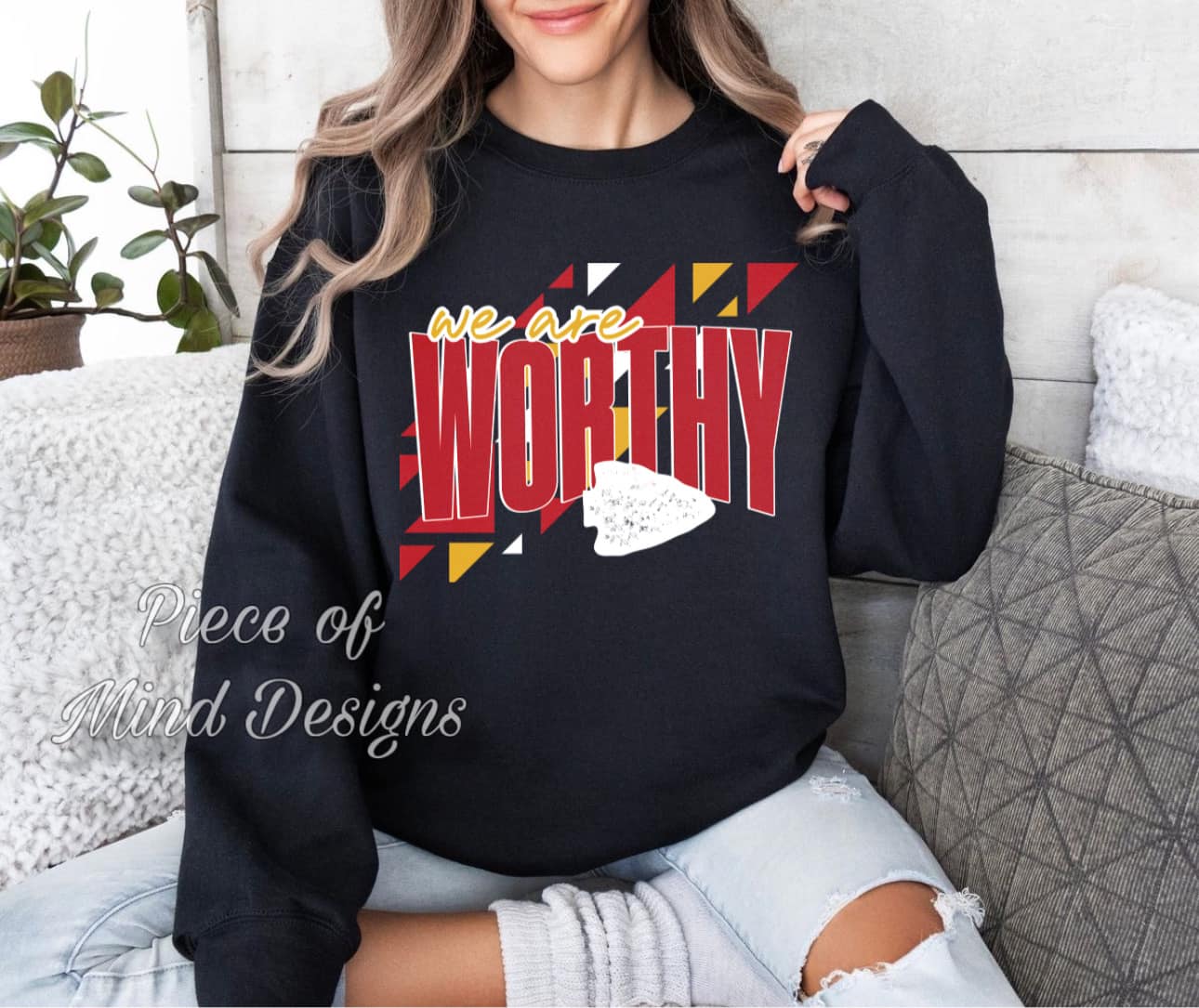 We Are Worthy-KC Chiefs Sweatshirt
