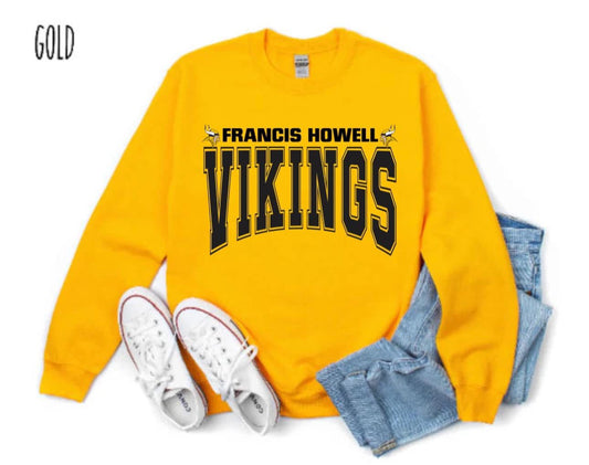 Francis Howell Vikings Gold Sweatshirt