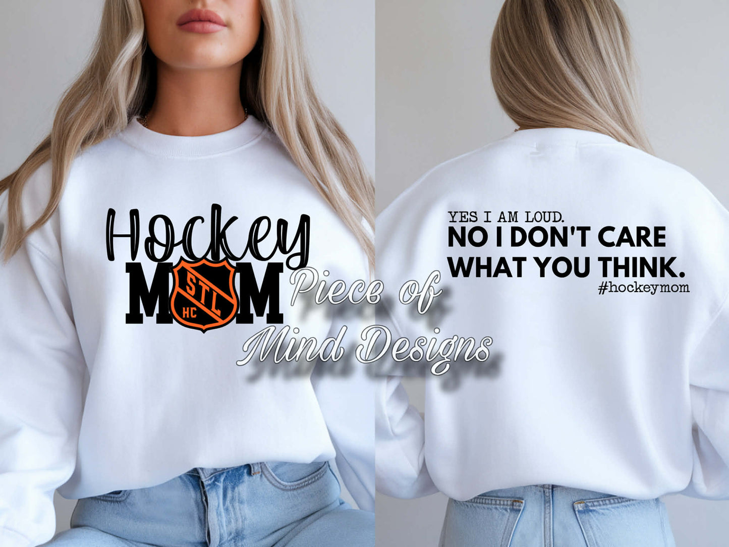 Yes I Am Loud-STL Hockey Club Hockey Mom