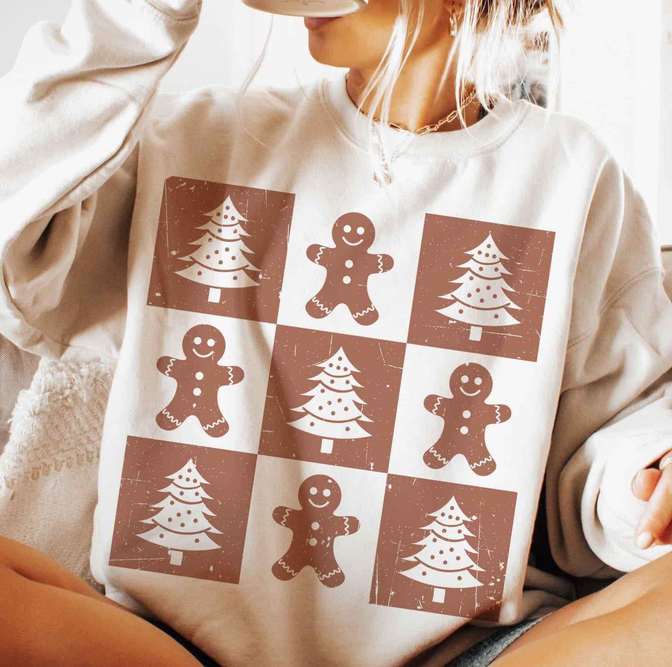 Checkered Christmas Crewneck
