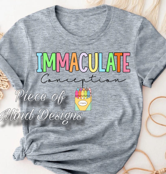 Immaculate Conception Pastel Color TShirt