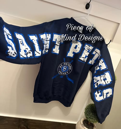 Saint Peters Hockey Distressed Enlarged Sweatshirt