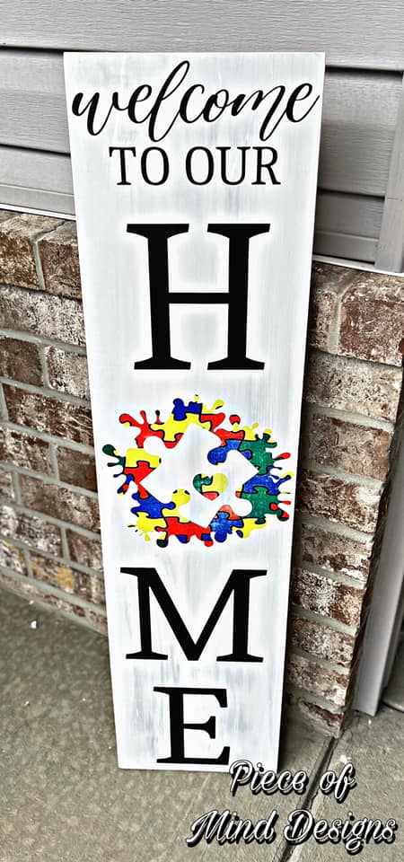 Austim Porch Sign