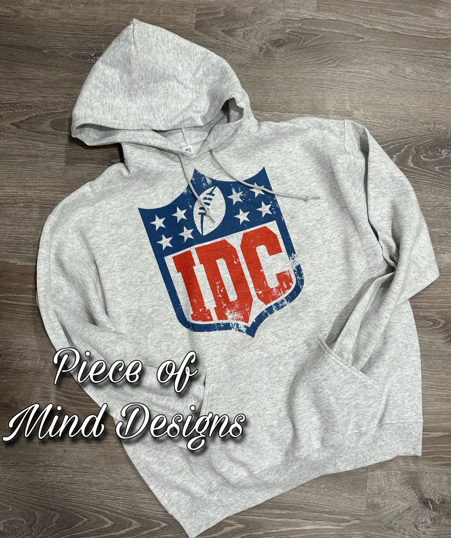 I Don’t Care Football Hoodie