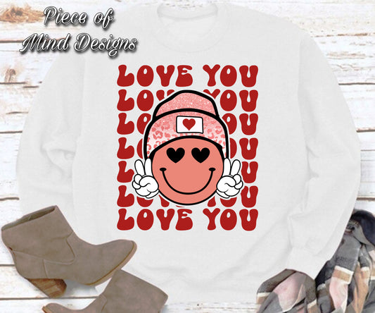 Retro Love You Sweatshirt