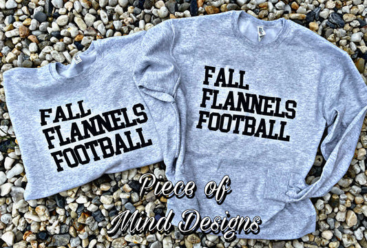 Fall Flannels Football Sweatshirt