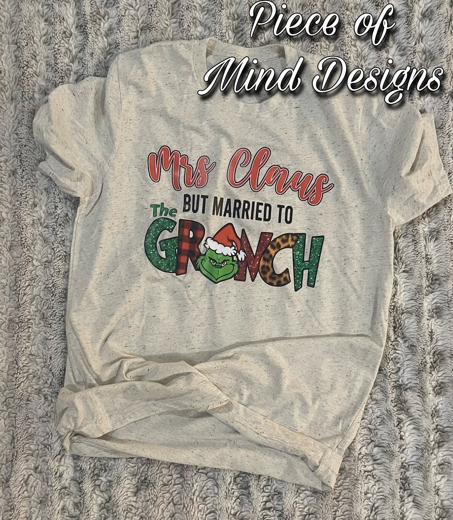 Mrs. Claus, Married to the Grinch TShirt